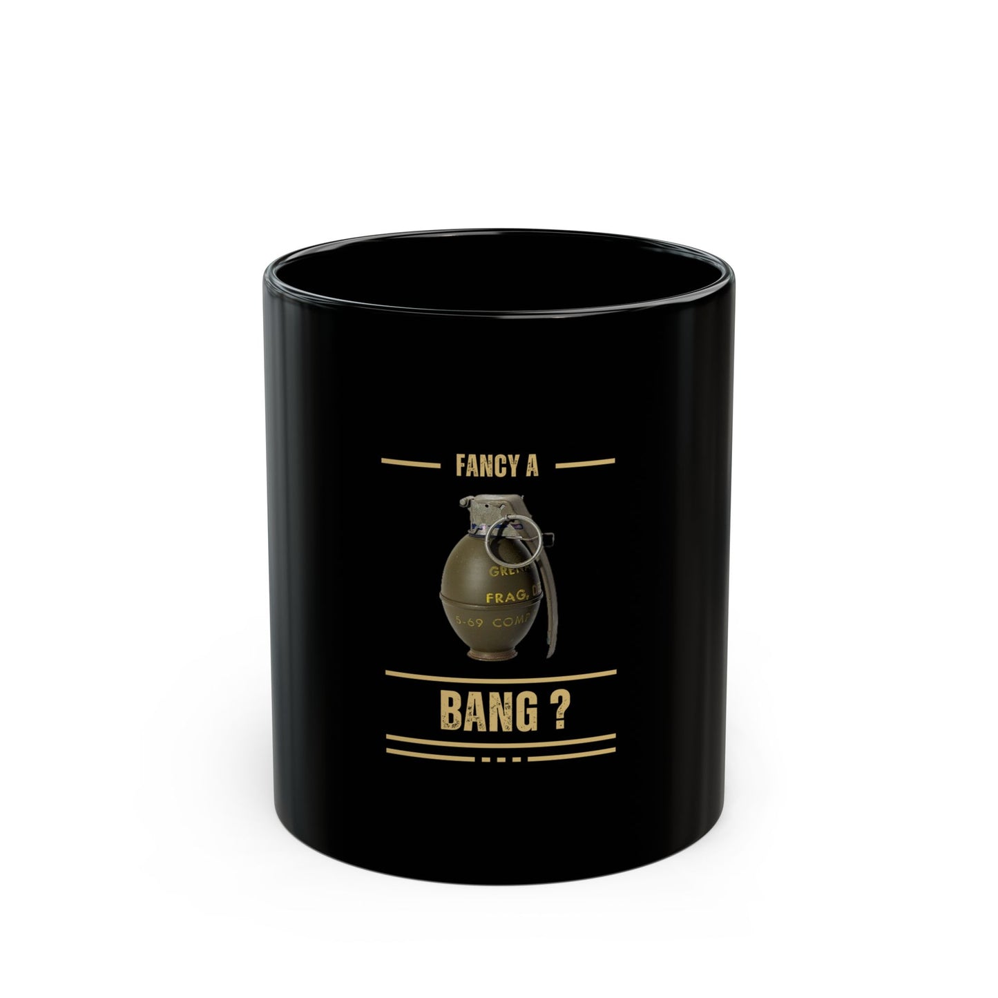 Black Mug "Fancy a Bang?"