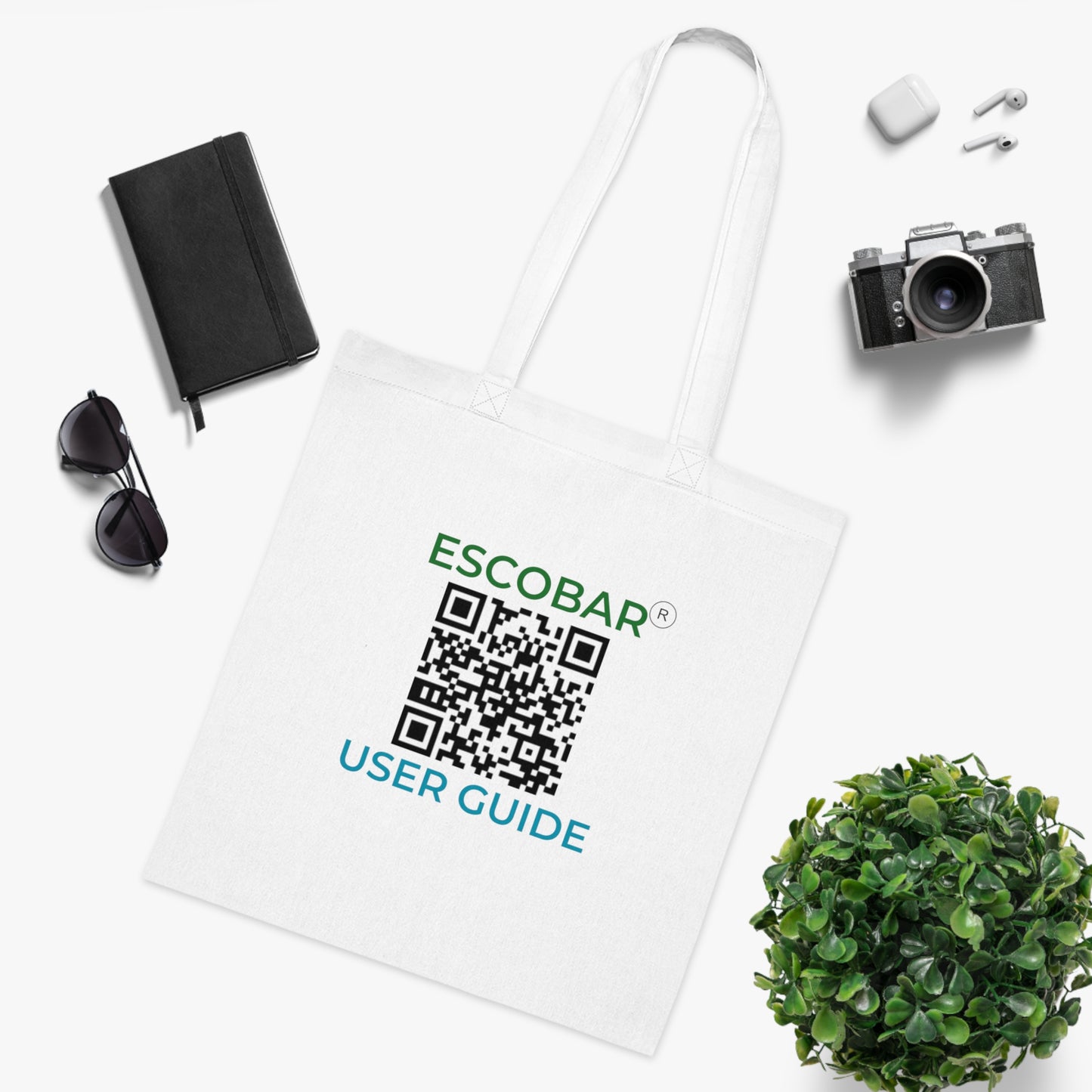 Cotton Escobar Tote with QR Code