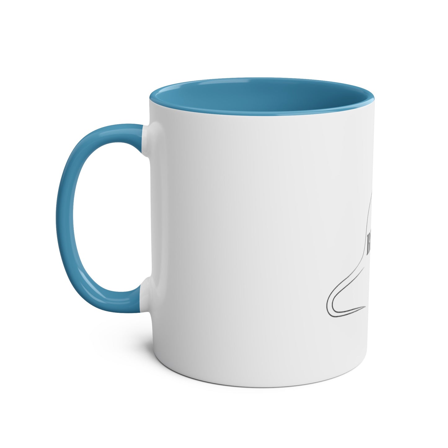 Two-Tone Coffee Mugs, "Blockrat" - Blockrat