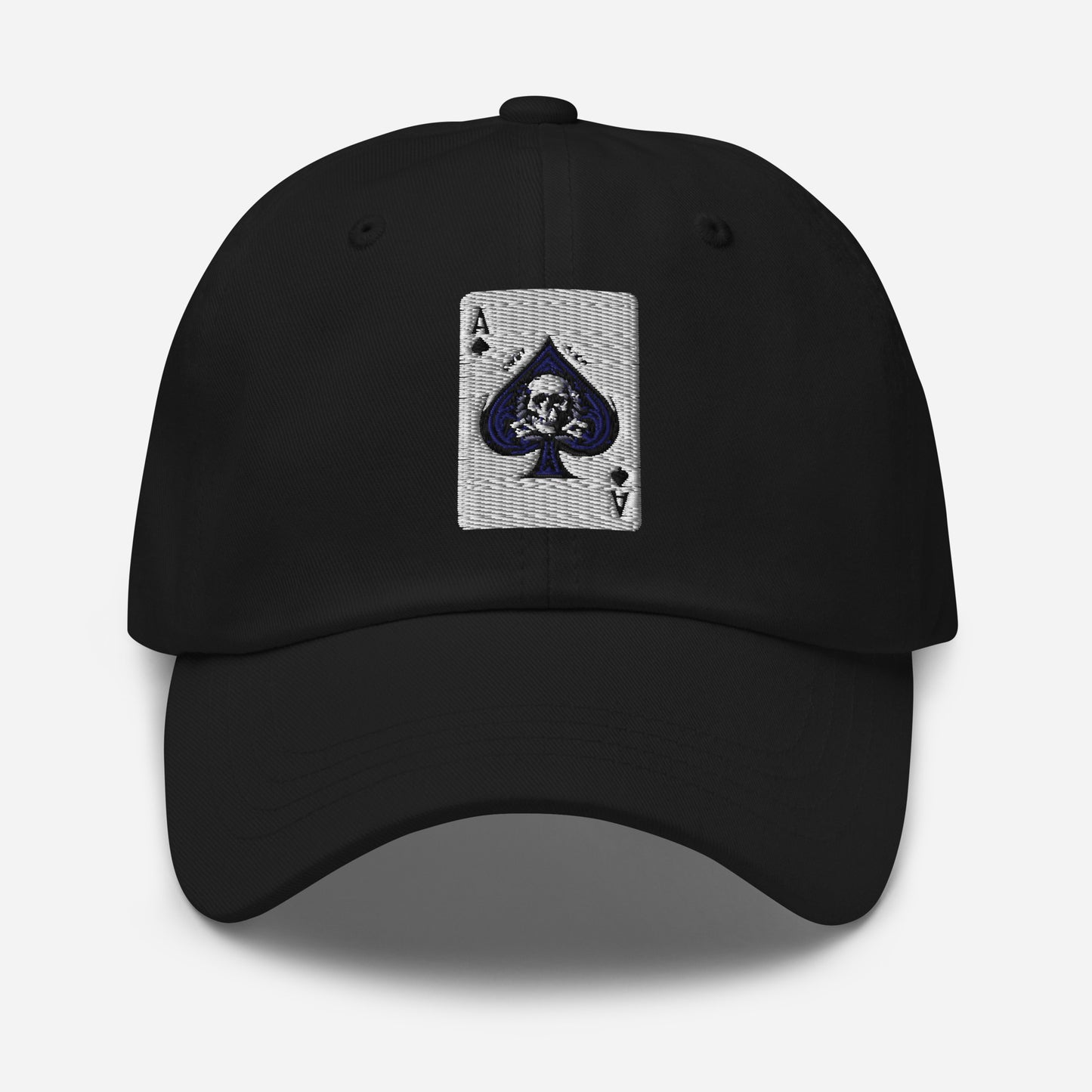 Death Card Trucker front view with Ace of Spades patch