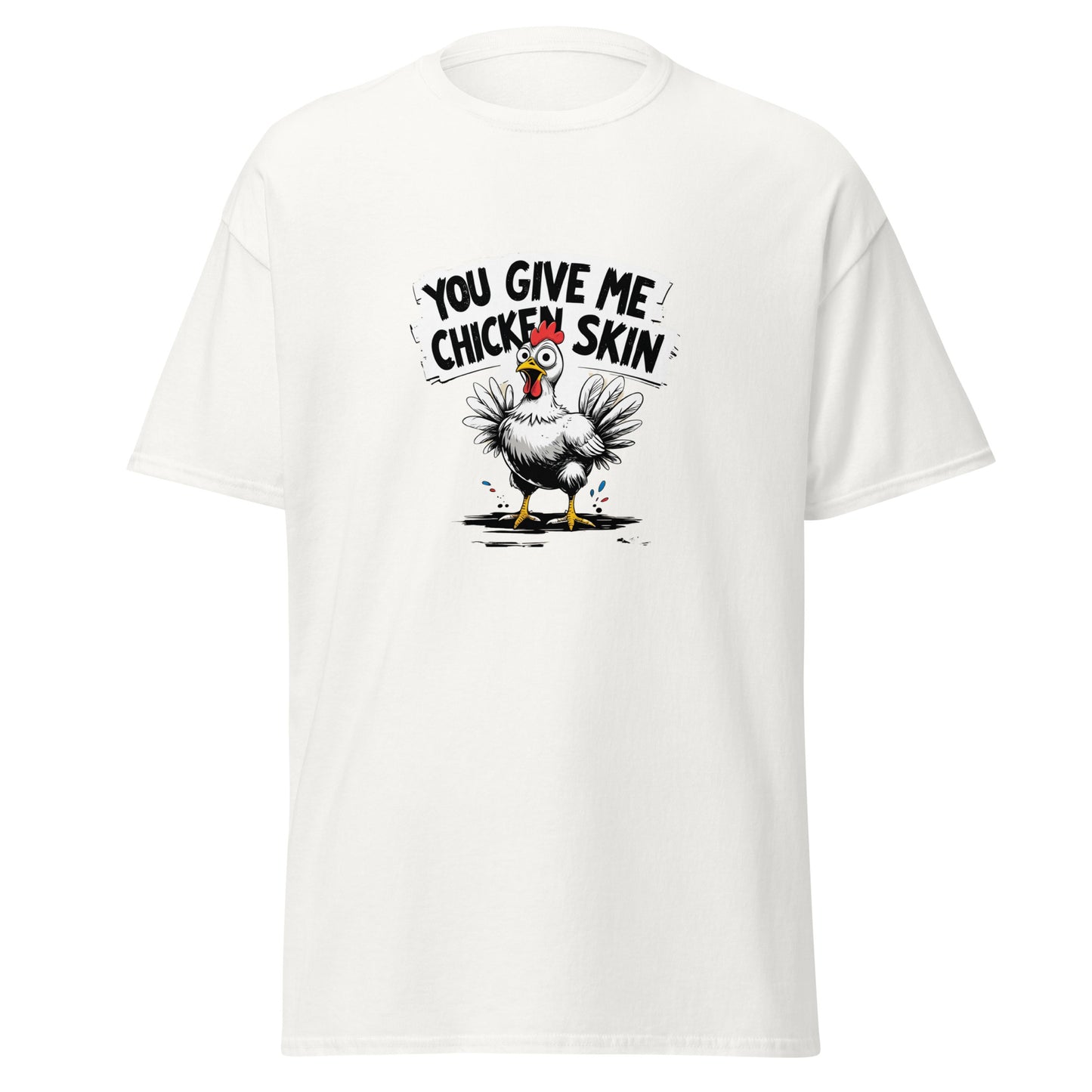 Goosebump-worthy tee: classic fit with military-style wit