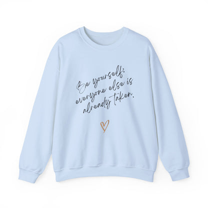 Women's Sweatshirt – Be Yourself | Cozy, Stylish & Inspirational Pullover