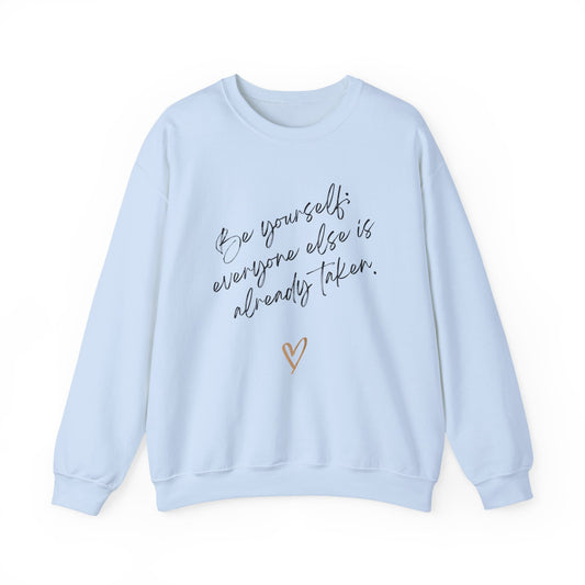 Women's Sweatshirt – Be Yourself | Cozy, Stylish & Inspirational Pullover