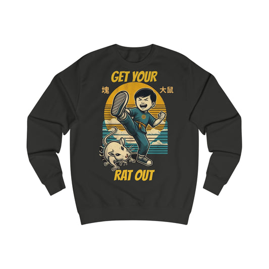 Men's Black Sweatshirt 'Be Proud of Your Rat'