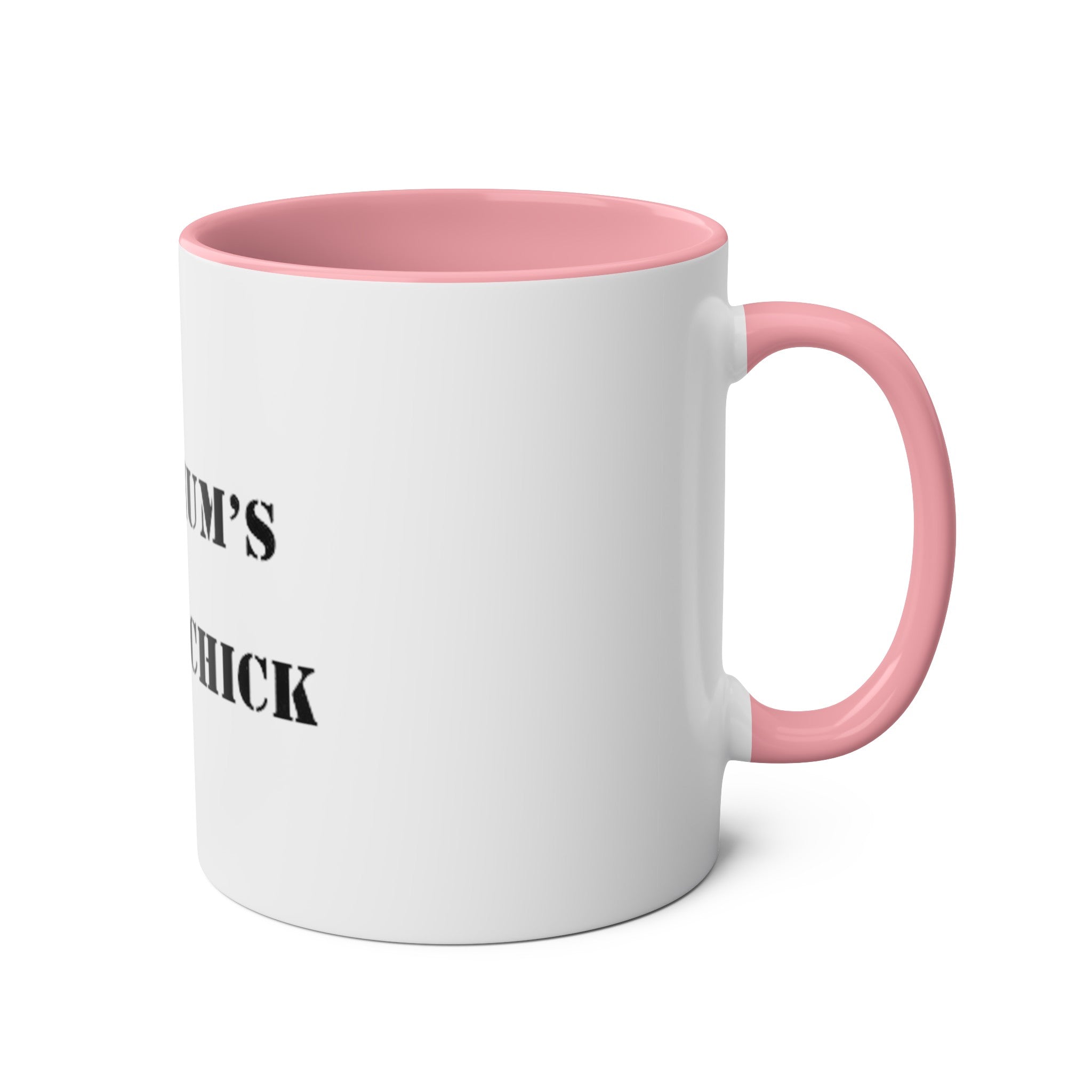 Two-Tone Coffee Mugs, "YOUR MUM’S  A NAAFI CHICK" - Blockrat