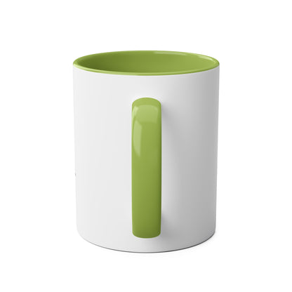 Two-Tone Coffee Mugs, "Love Everybody, Never Sell Your Sword" - Blockrat
