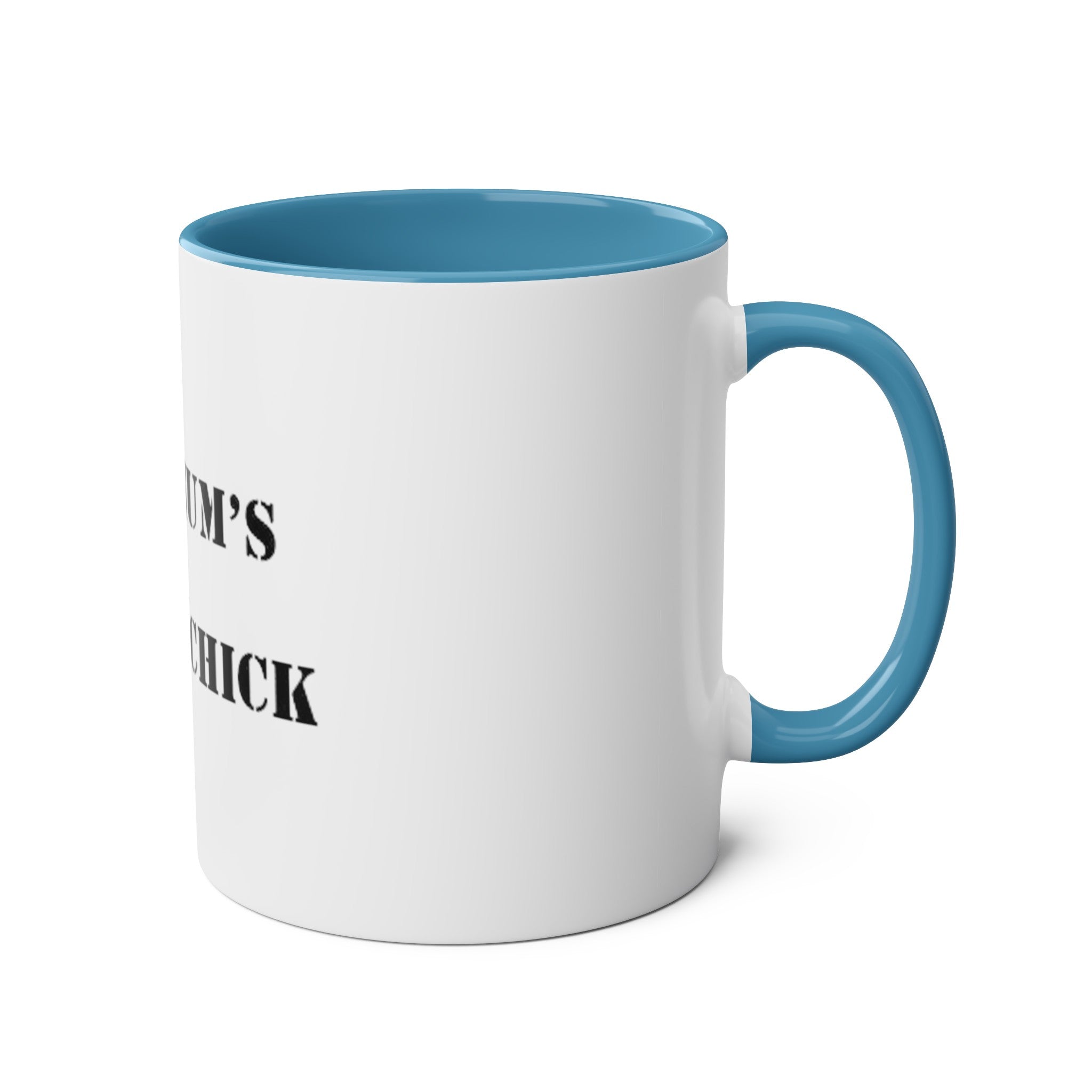 Two-Tone Coffee Mugs, "YOUR MUM’S  A NAAFI CHICK" - Blockrat