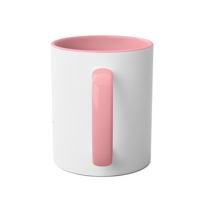Two-Tone Coffee Mugs, "Love Everybody, Never Sell Your Sword" - Blockrat