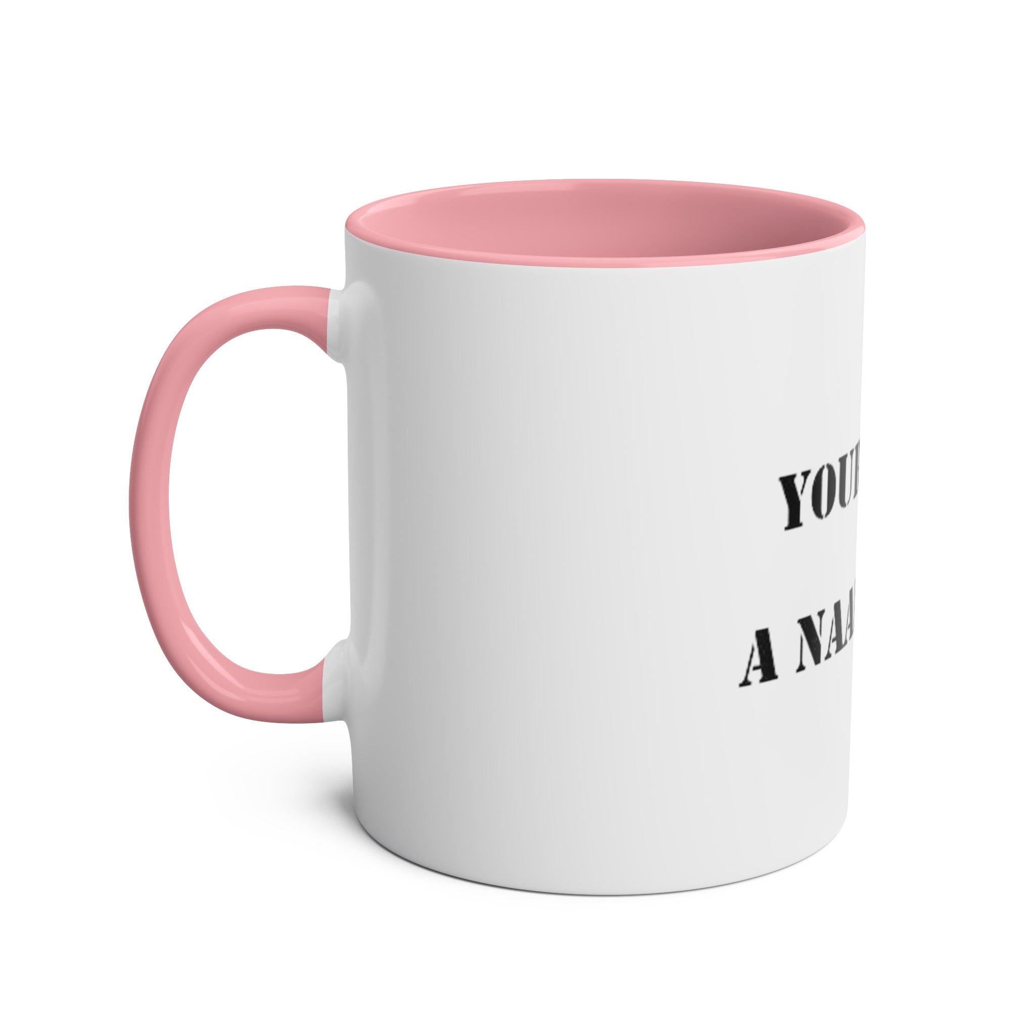 Two-Tone Coffee Mugs, "YOUR MUM’S  A NAAFI CHICK" - Blockrat