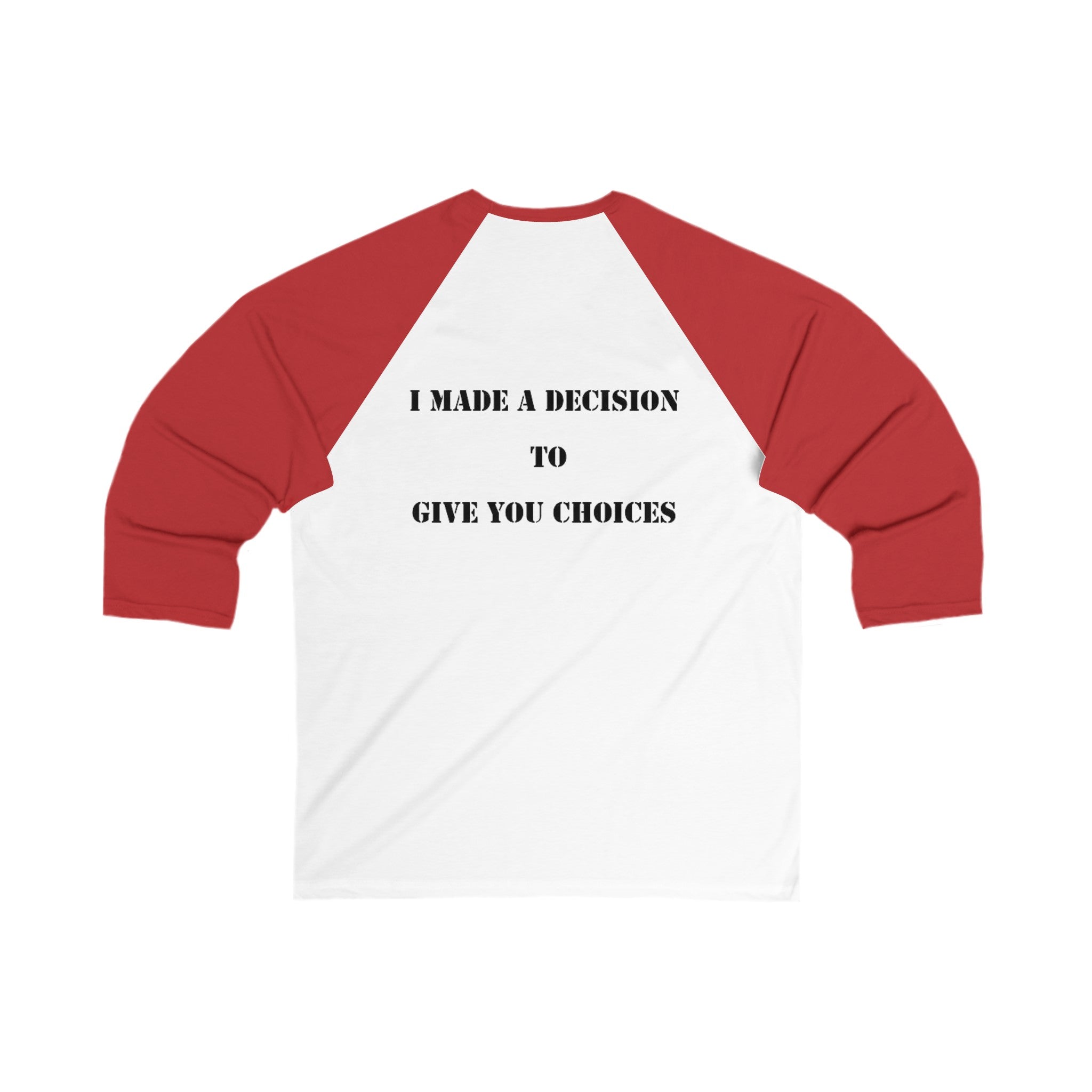 Unisex 3 Sleeve Baseball T-Shirt "Decision". - Blockrat