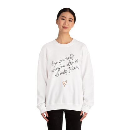 Women's Sweatshirt – Be Yourself | Cozy, Stylish & Inspirational Pullover