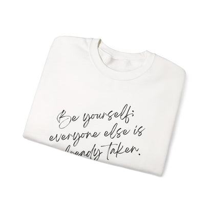 Women's Sweatshirt – Be Yourself | Cozy, Stylish & Inspirational Pullover