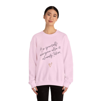 Women's Sweatshirt – Be Yourself | Cozy, Stylish & Inspirational Pullover