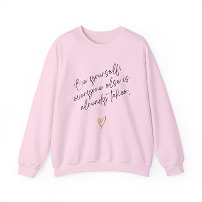 Women's Sweatshirt – Be Yourself | Cozy, Stylish & Inspirational Pullover