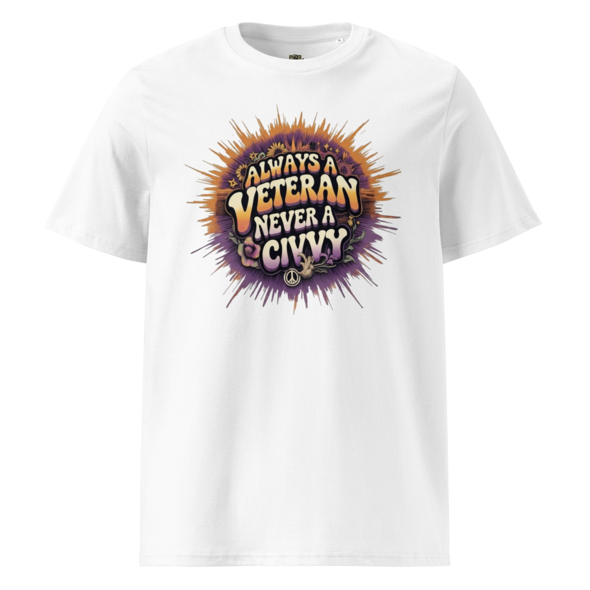 Always a Veteran Never a Civvy veteran dark humour T-shirt by Blockrat