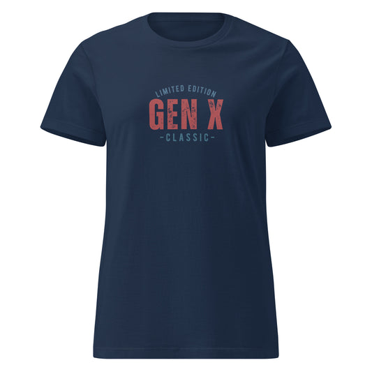 Blockrat Gen X women’s softstyle t-shirt front view