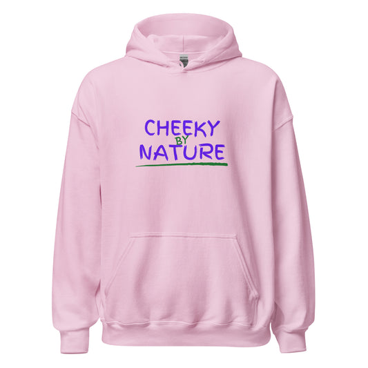 Snarky comfort hoodie lifestyle shot – cozy, dark-humor apparel