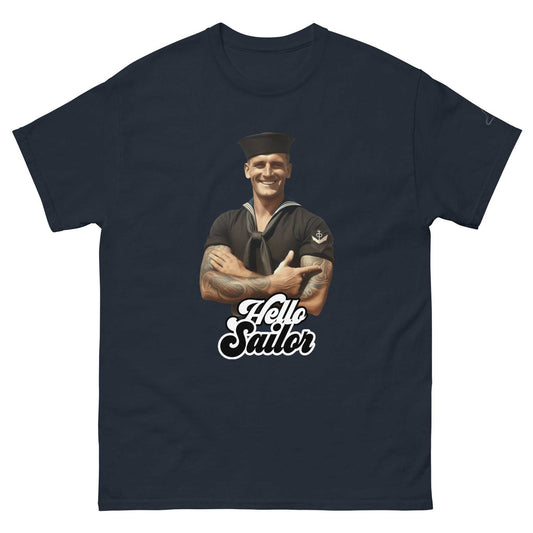 Hello Sailor T-Shirt – Nautical Navy Shirt | Vintage Maritime Tee for Sea Lovers