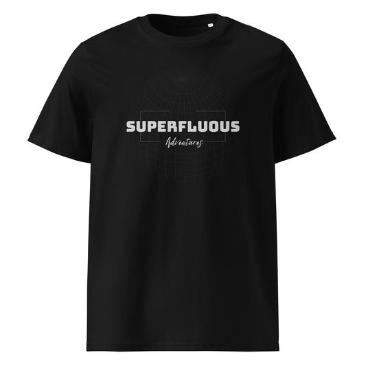Men’s Superfluous Adventures T-shirt with bold graphic design | Comfortable cotton tee for casual wear | Blockrat
