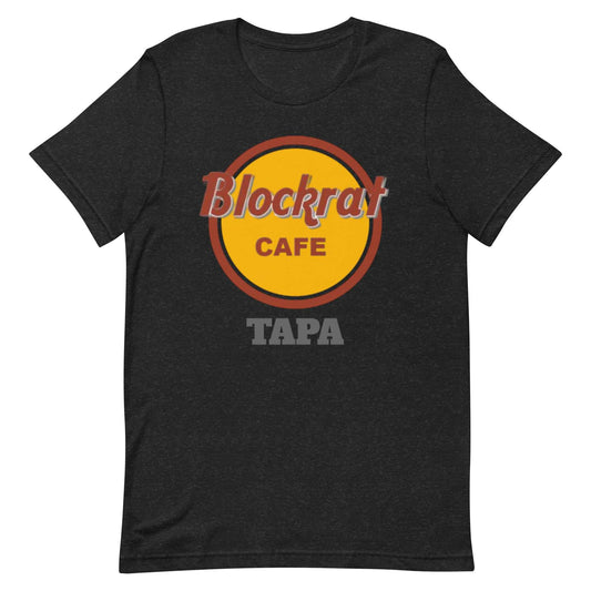 Men’s Premium Cotton T-Shirt – Blockrat Café Tapa Design