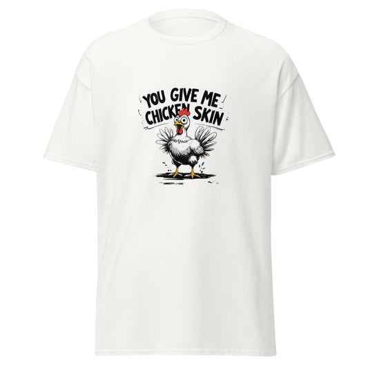 Goosebump-worthy tee: classic fit with military-style wit